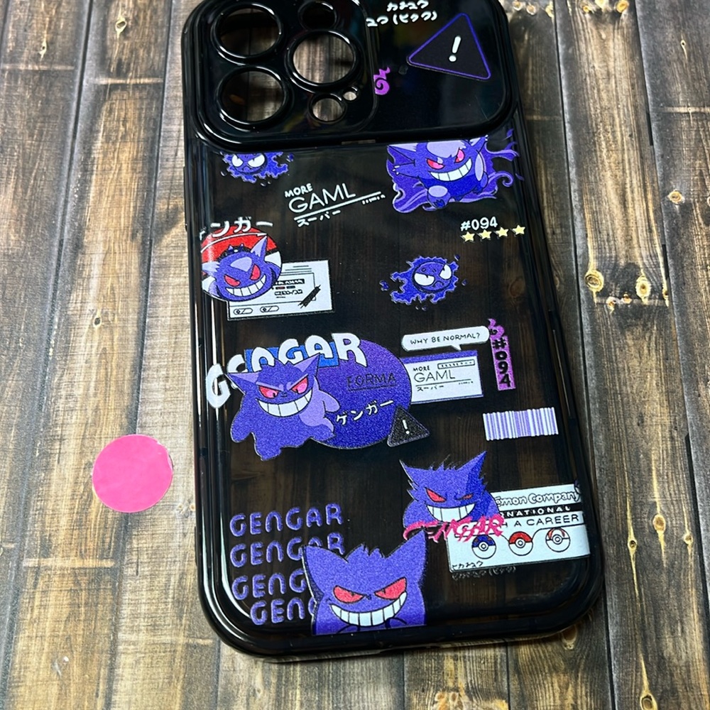 5for$10 Pokemon Gengar Dark Pokemon IPhone 14 Pro Max Phone Case Black Tint NWT
